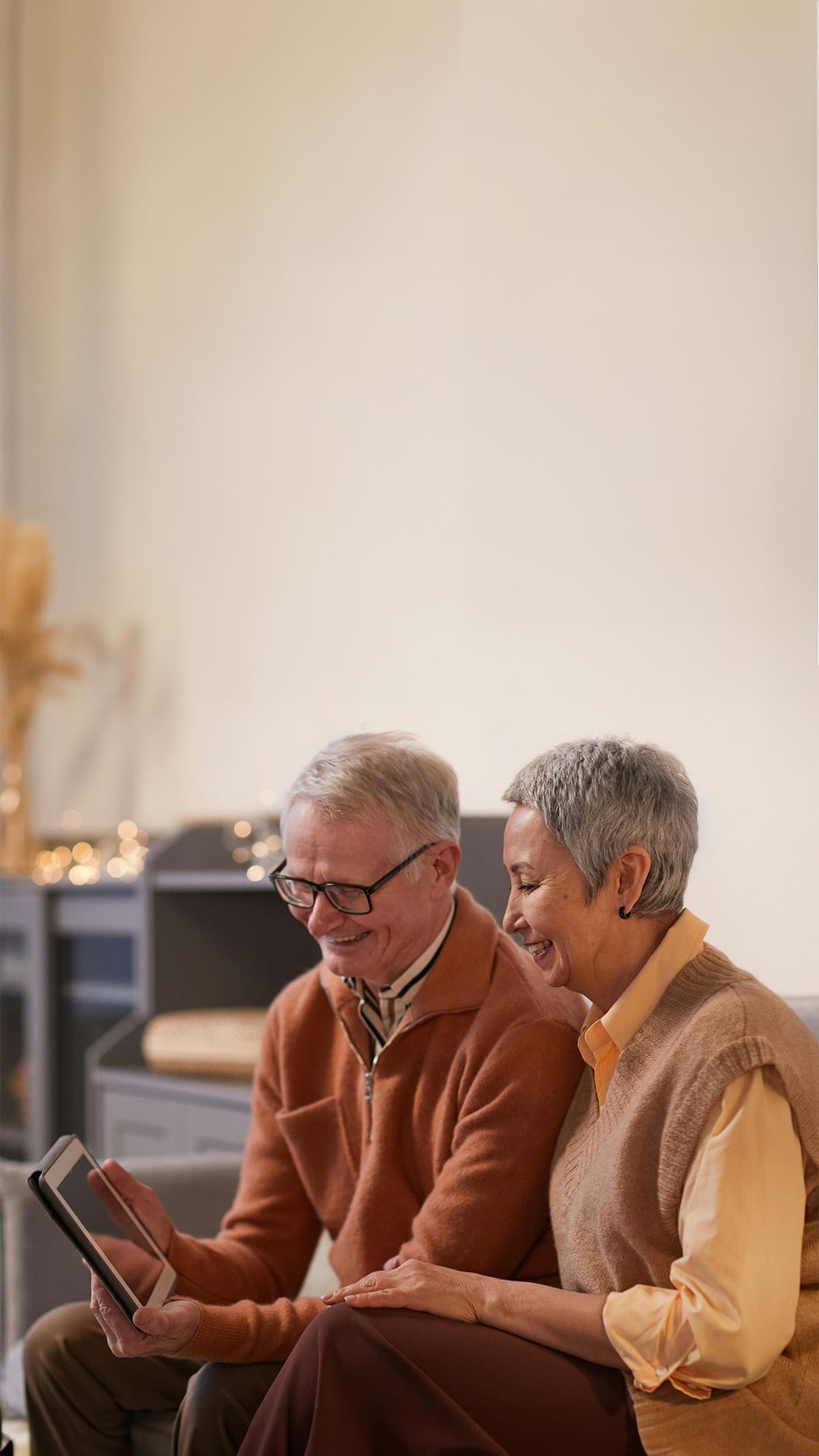 Family watching videos together